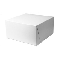 White Box for Talam Kuih Lapis Pizza Puff Cake Kotak Kuih Brownie Sandwich