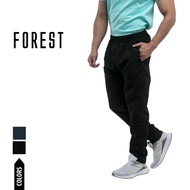 Forest Seluar Track Lelaki | Forest Tracksuit Men Track Pants Unisex Quick Dry Track Bottom - Black/