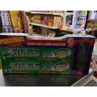 HALAL/LOCAL PRODUK/MU'MIN PREMIUM UBAT GIGI PUDINA 250G X 2 BERSAMA PERCUMA BERUS GIGI & HAND SANITi