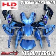 “Sticker Tanam” YAMAHA Y16ZR Butterfly Cover set/ Y16 V1 Y16 Abs COVER SET/ Y16 BUTTERFLY COVER SET 