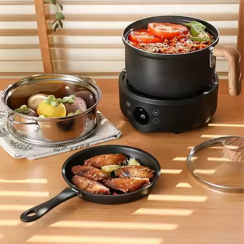 110V 220V Electric Cooker Multi-Function Household Intelligent Split Small Electric Pot Mini Cooker 