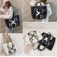 Black&amp;white Korean Tote Bag/Tote Bag/Korean Fashion Bag