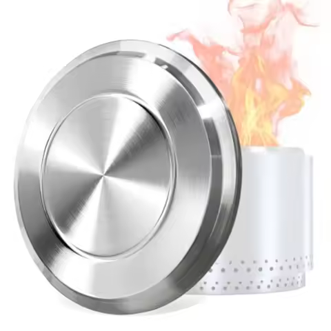 Fire Pit Lid for Solo Stove Yukon 27 Inch Stainless Steel Fire Pits Cover Anti-Rust and Waterproof F