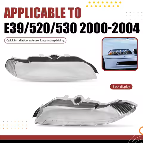 Car Headlight Cover For BMW 5 SERIES E39 2000-2004 Headlamp Lens Headlight Shell Headlight Glass Rig