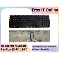 HP 15-FC 15-FD 15-FC000 15Z-FC 15-FC0101AU 15-FC0050AU NSK-X4SNQ N32714-001 US Laptop Keyboards