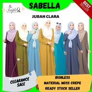 Sabella Baju Kelawar Jubah Kaftan Moss Crepe Ironless Ready Stock Plus Saiz CLEARANCE SALE