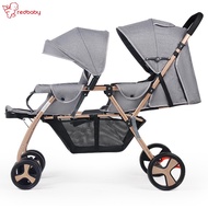 Twin Baby Strollers Double Stroller Can Sit Lie Light Weight Folding Reclining The Seat Stroller