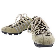 二手 Gucci Sherry Line 運動鞋，貓頭閃光，419548，橡膠，義大利製造，金色，男士