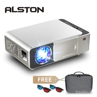 ALSTON T6 Mini led projector Support 4K 3D 3500 Lumens Android Wifi Bluetooth Portable Cinema Beamer For Smartphone with