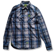 KEMEJA PRIA Superdry New Wash Basket Plaid Button Shirt Men's Long Sleeve Office Formal Shirt