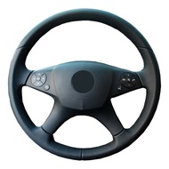 Customized Original DIY Car Steering Wheel Cover For Mercedes Benz W204 C-Class C280 C230 C180 C260 C200 C300 Leather Braid