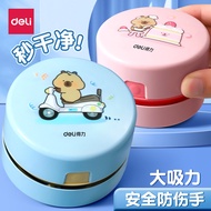 [Hot Sale] Deli Carpillar Desktop Vacuum Cleaner Student Supplies Suction Eraser Chips Pencil Chips 