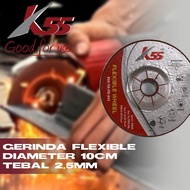 K55 Batu Grinda Poles Fleksibel 4"x2.5x16mm Mata Gerinda Poles Stainless Steel Besi Flexible Wheel 1