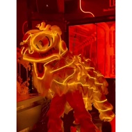 LED Luminous Lion Head Bar Props Lion Dance Stage Props Dragon Dance Lion Dance Performance Event Pr