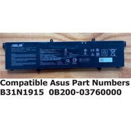 BATTERY ASUS B31N1915 C31N1915 EXPERTBook B1 B1400CEAE B1500CEAE BR1100CK BR1100FK BR1100FX L1 L1400