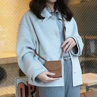 Charin bag -  Tart กระเป๋าสตางค์พับสั้น สะพายยาวได้ หนังวัวสัมผัสนุ่ม