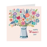 Combo of 4c greeting cards for Women's Day March 8 and October 20 - Small Gray card 09PN06