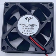 DC Fan YD7025HSL 12V Inverter Chassis Silent Cooling Fan 7025 2 Wire A1 Interface