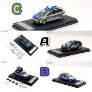 Zoom 1:64合金模型！Golf7代Mk7，7R Wagon旅行版。第三批3色預售中，綠黑拉花配件版Green-Black / 白藍拉花配件版White-Blue / 警車Police(無配件)。