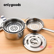ONLYGOODS Filter Spoon, Stainless Steel Large Hole Large Hole Strainer, Multi Purpose Food Strainer 