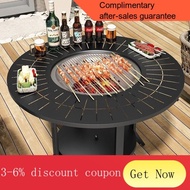 Outdoor Barbecue Table and Chair Commercial Home Courtyard Charcoal Grill Stove Charcoal Barbecue Outdoor Balcony Leis00
