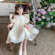 Girls Summer Dress Summer Dress Summer Children Strapless Princess Dress Little Girl Chiffon Dress