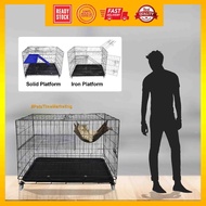 (BESI KERAS) Sangkar Kucing 1 Tingkat Lebar 3 Kaki / Cat Cage 1 Level 3 Feet / Kandang Kucing - 6366