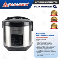 Hanabishi Low Sugar Rice Cooker 1.8L Removes up to 35% unhealthy Starch Original w/ 1 Year Warranty 