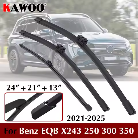 For Mercedes-Benz EQB X243 250 300 350 Car Wiper Blade Set 24''+21''+13'' Front & Rear Wipers for 20