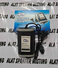 Adaptor charger aki sprayer elektrik 12volt 2.3A Hiu original Cas Aki Murah