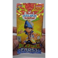 Monsta Galaxy Card SR Secret Rare Gold Card Heroes Unite Blazing Frost Mechagentar Boboiboy Kuasa 3 