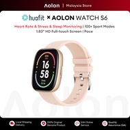 Aolon&Huafit S6 Smart Watch HD Bluetooth Call WA Call Answer 100+ Sports Modes Running Pace Health M