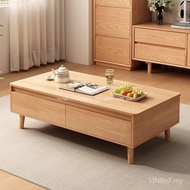 Xin Tea Table Sofa Style Rental House Coffee Table Square Dragon New Style Log Living Room 2025 Soli