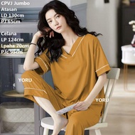 Pamelo CP Jumbo Setelan Katun Rayon Jumbo/Pajamas Katun Rayon/Piyama Katun Rayon Jumbo/CPVJ Setelan
