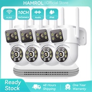 Hamrol 8CH 4K 8MP Dual Lens PTZ WIFI Security Camera Set H.265 Wireless NVR System Waterproof WIFI C