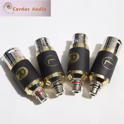 1pair CARDAS Lossless sound quality Adapter plug HiFi balance to RCA female 3pin XLR male&female to 