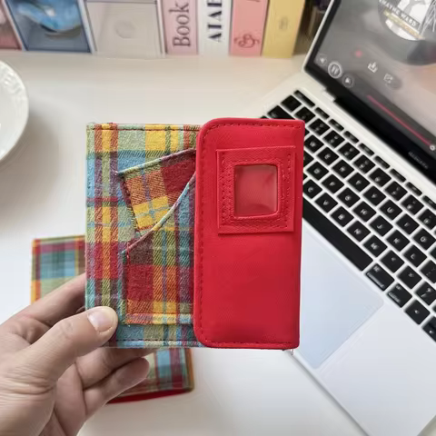 Creative Loose-leaf Grid Card Book Fabric Candy Color Photo Album 3-inch photo Photo Collect Binder