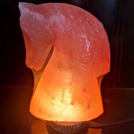 Horse Crafted Himalayan Salt Lamp Pink Crystal