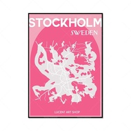 City Map Poster Aesthetic Art Print Travel Art For Berlin Seoul Tokyo Rome New York Stockholm London