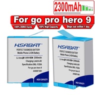 HSABAT Gopro Hero 9 10 11 12 Battery 2300mAh High Capacity