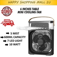 NEW MODEL Portable USB Mini Aircond, Air Cooler, Mist Fan, Kipas Penyejuk Mini Meja , 6寸台式迷你散热风扇