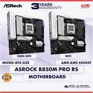 ASROCK B850M PRO RS NON-WIFI / WIFI AM5 MATX MOTHERBOARD (3 Years Warranty)