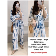 New Korean Women's Jumpsuit Vehriya Tie Dye Fit S-Xl