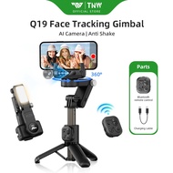TNW Q19 Gimbal Phone Stabilizer 360° Rotate Face Tracking Selfie Stick Anti-shake Phone Tripod