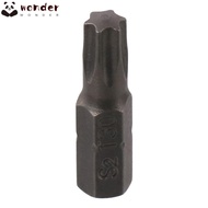 WONDER 1pc Torx Bits, T6-T40 25mm Length Screw Driver Bit, 1/4 Inch Hex Shank S2 Alloy Steel 6 Point