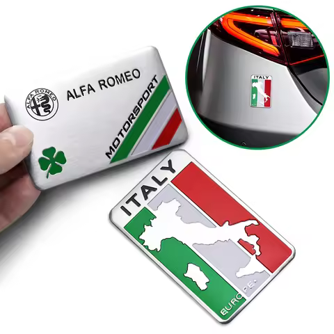 For Alfa Romeo Italy Giulietta GT 159 147 156 Mito Brera Giulia F1 Stelvio Volante Clover Car Alumin