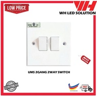 UMS 2 Gang 2 Way Switch with SIRIM / SWITCH SOCKET