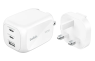 Belkin - Belkin - BoostCharge Pro 3 連接埠 GaN 旅行充電器 100W