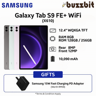 Samsung Galaxy Tab S9 FE+ Plus WiFi (X610) With 15W Adapter | 12.4 Inch | Android Tablet | Samsung M