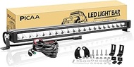 PICAA 23 Inch 58 cm LED Work Light Bar with DT Connection, 6000LM Single Row Auxiliary Headlight Bar